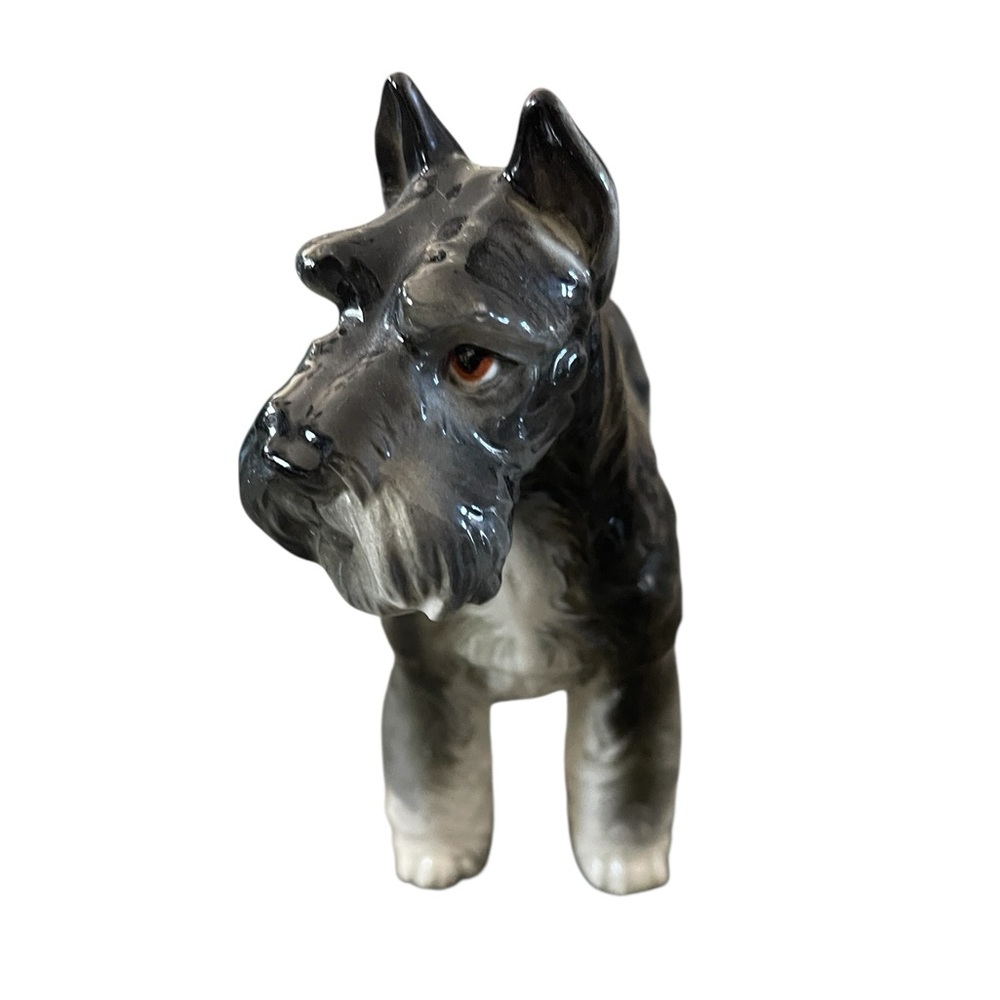 Schnauzer by Shafford Dog Statue Figure 8" Japan Fine Porcelain - Picture 2 of 8
